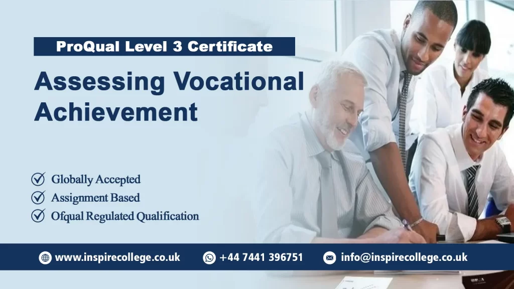 ProQual Level 3 Certificate in Assessing Vocational Achievement