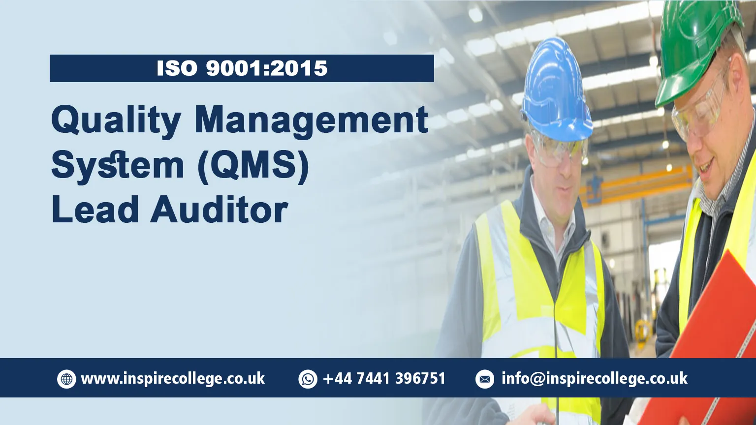 ISO 9001:2015 Quality Management System (QMS) Lead Auditor Course