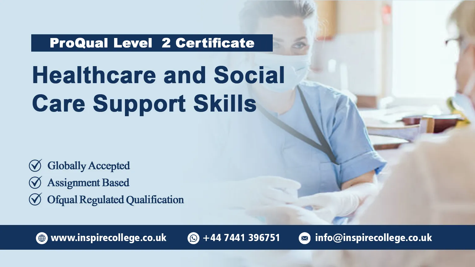 ProQual Level 2 Certificate in Healthcare and Social Care Support Skills