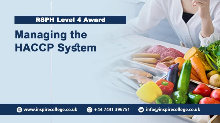 RSPH Level 4 Award in Managing the HACCP System