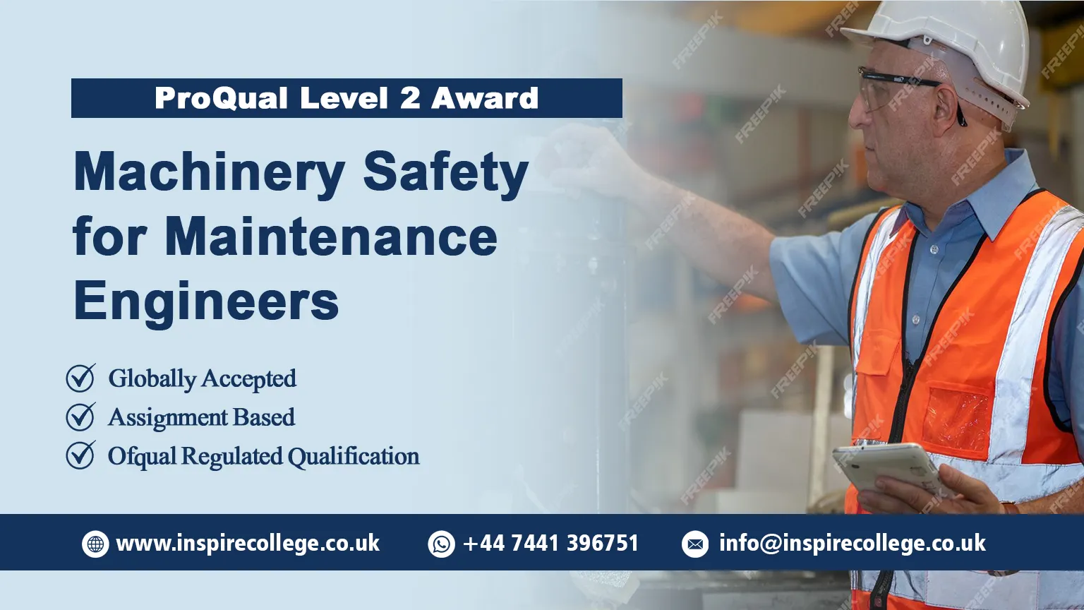 Proqual Level 2 Award in Machinery Safety for Maintenance Engineers