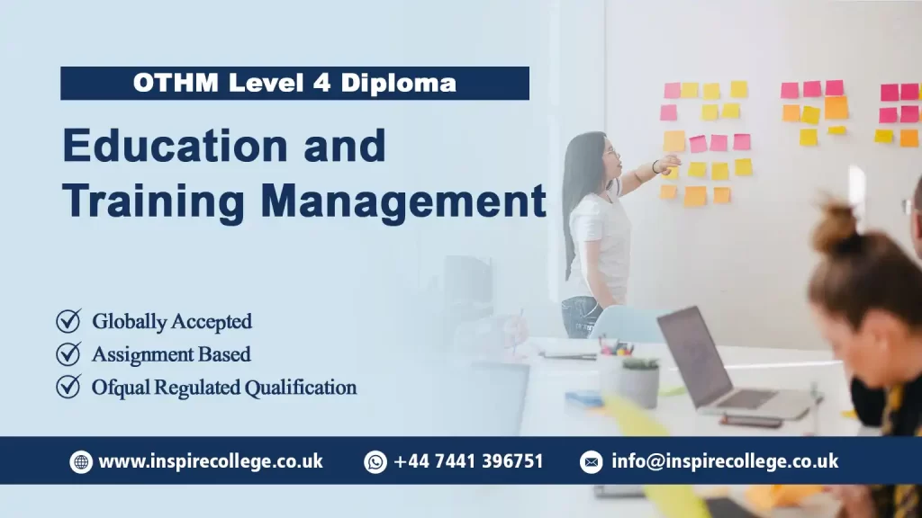 OTHM Level 4 Diploma in Education and Training Management