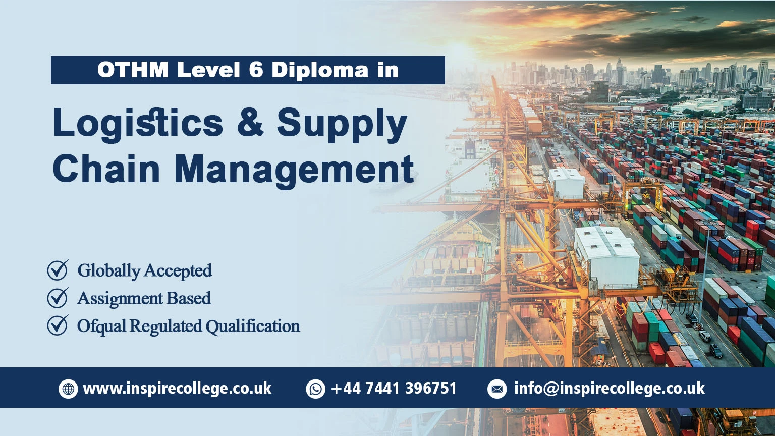 OTHM Level 6 Diploma in Logistics and Supply Chain Management