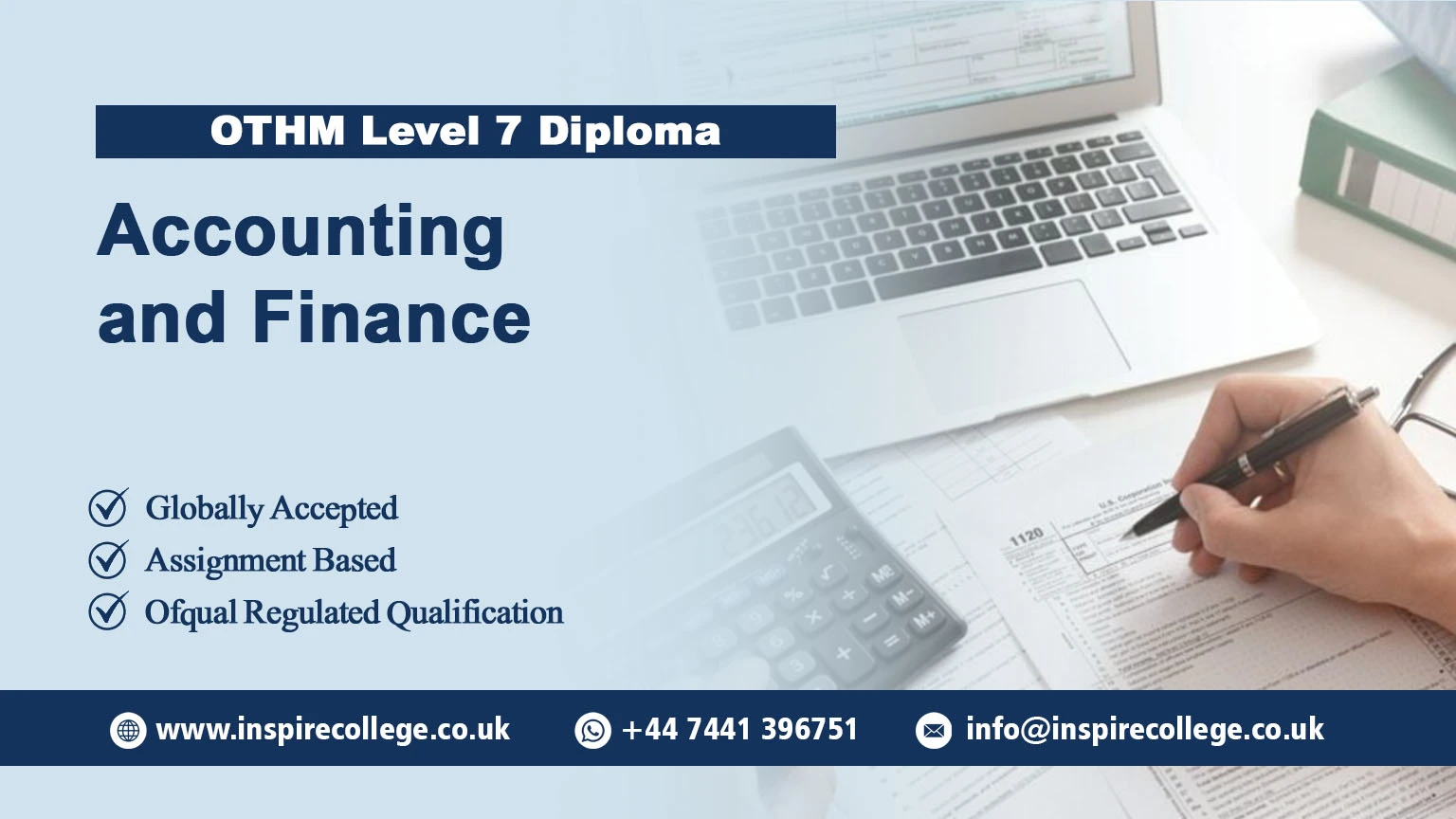 OTHM Level 7 Diploma in Accounting and Finance