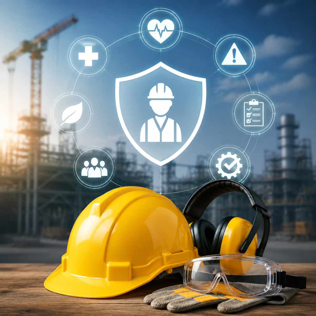 Safety Equipment Beneath a Protective Shield