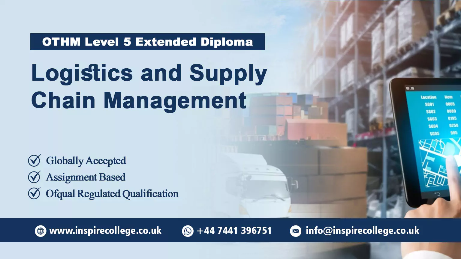 OTHM Level 5 Extended Diploma in Logistics and Supply Chain Management