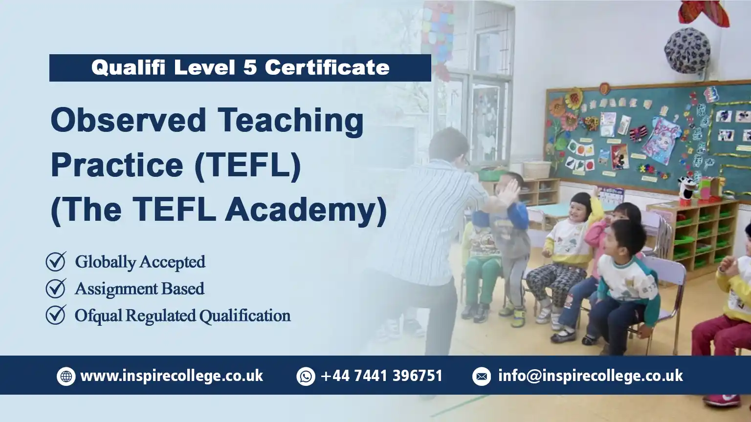 Qualifi Level 5 Certificate in Observed Teaching Practice (TEFL)