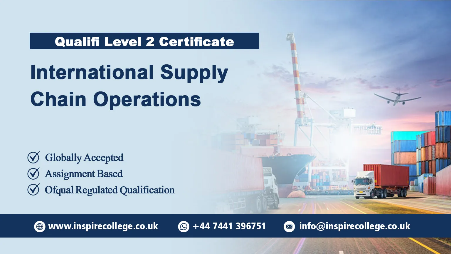 Qualifi Level 2 Certificate in International Supply Chain Operations