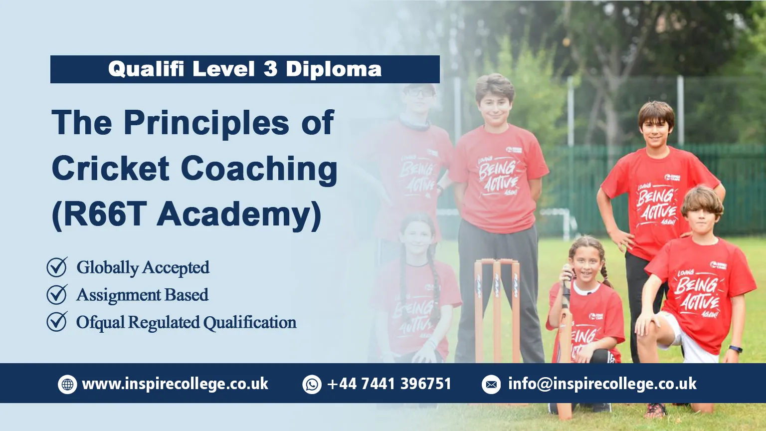 Qualifi Level 3 Diploma in the Principles of Cricket Coaching