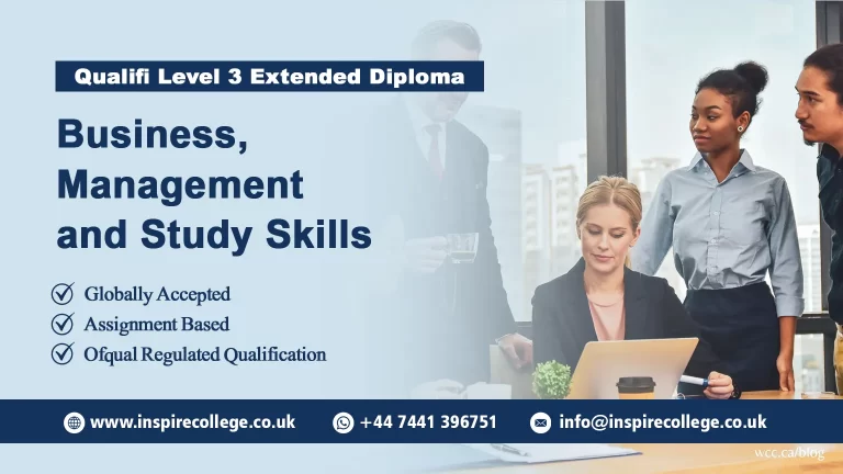 Qualifi Level 3 Extended Diploma in Business, Management and Study Skills