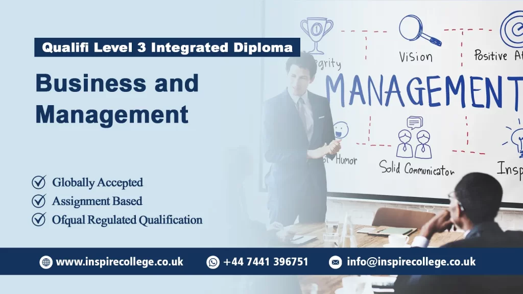 Qualifi Level 3 Integrated Diploma in Business and Management