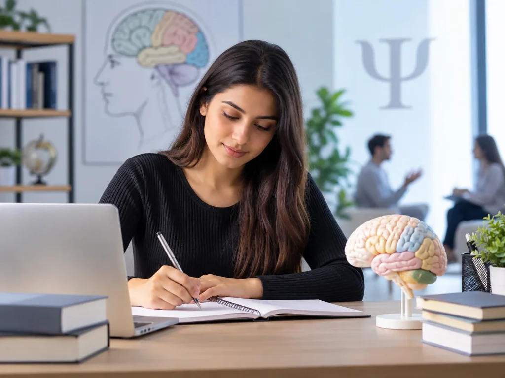 Focused Psychology Study Desk
