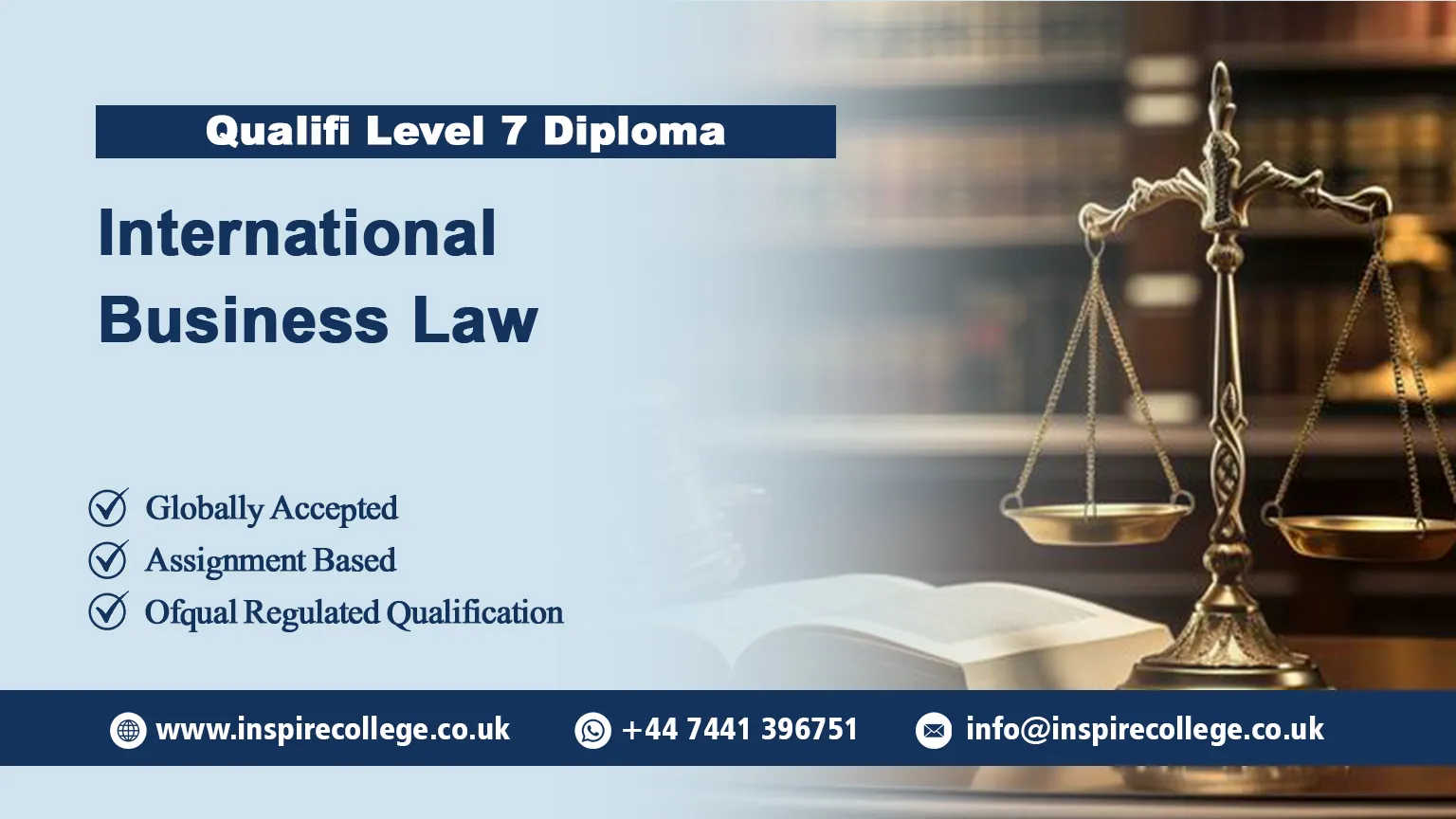 Qualifi Level 7 Diploma in International Business Law