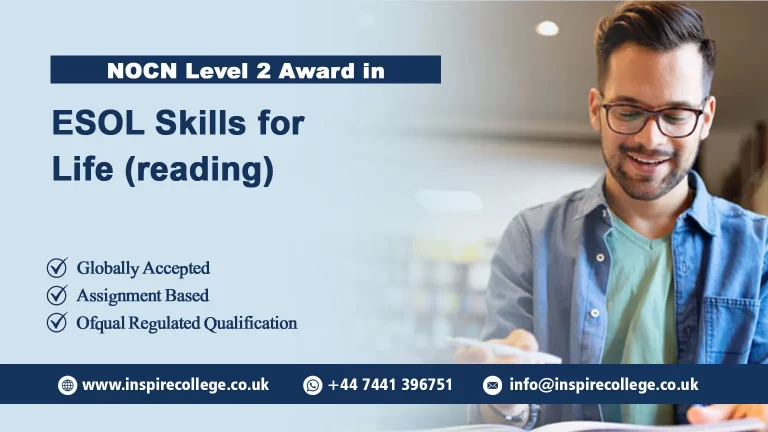 NOCN Level 2 Award in ESOL Skills for Life (reading)