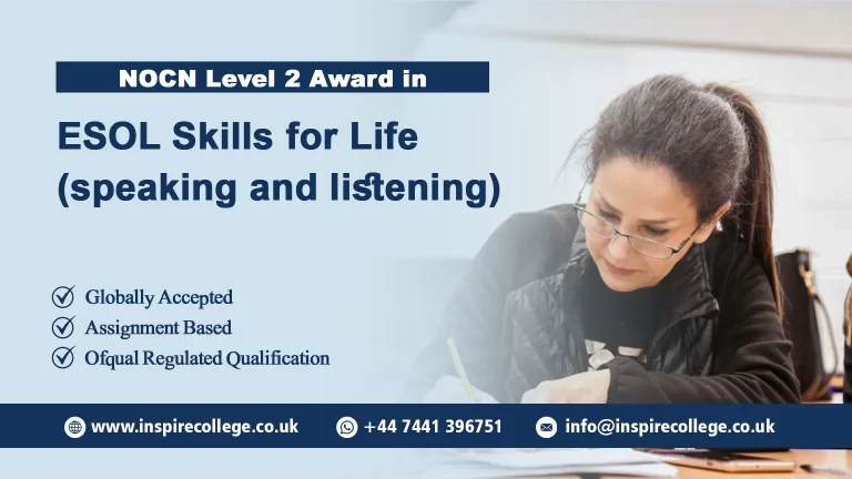 NOCN Level 2 Award in ESOL Skills for Life (speaking and listening)