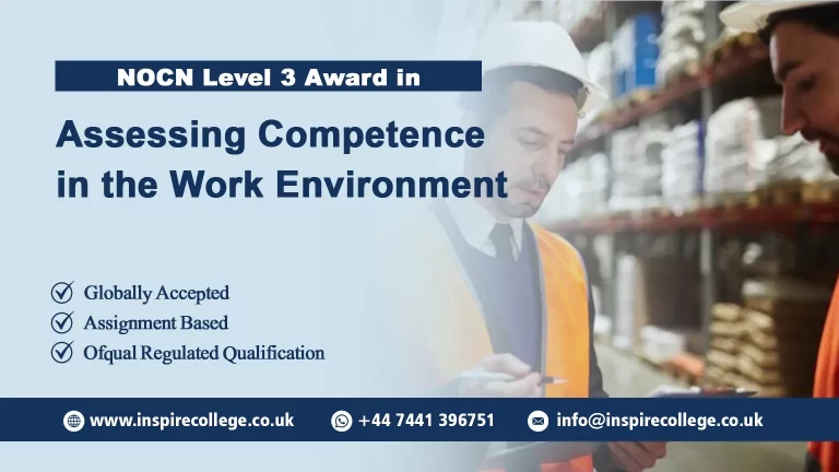 NOCN Level 3 Award in Assessing Competence in the Work Environment