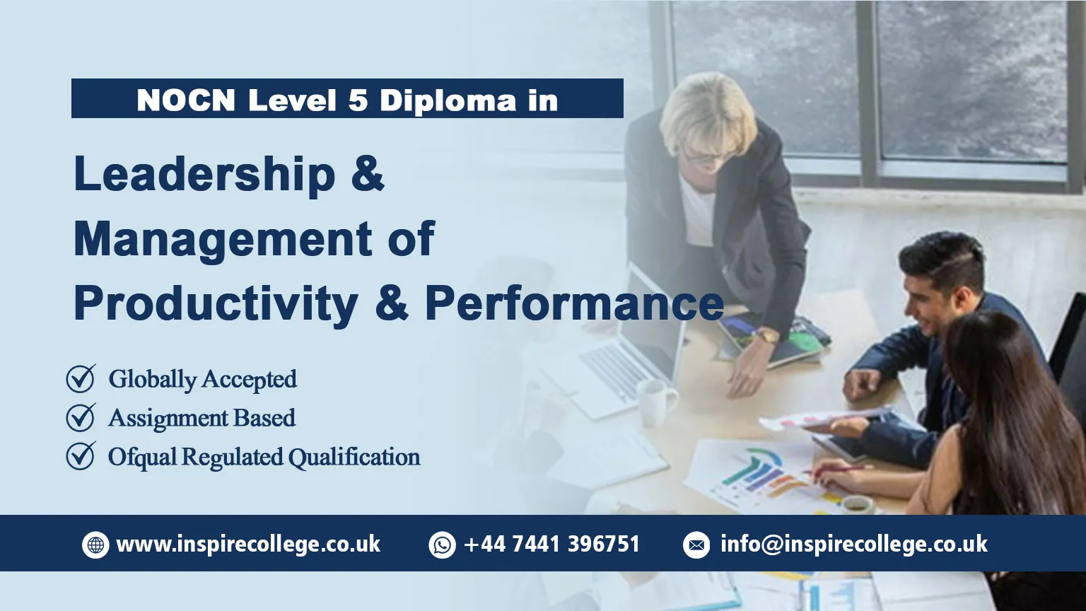 NOCN Level 5 Diploma in Leadership and Management of Productivity and Performance