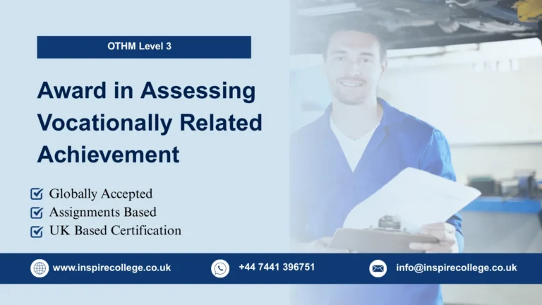 OTHM Level 3 Award in Assessing Vocationally Related Achievement