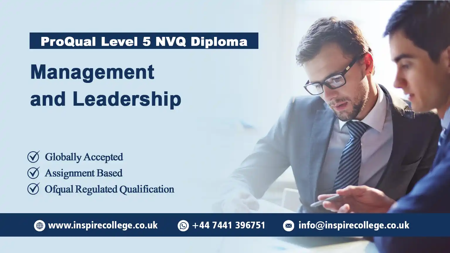 ProQual Level 5 NVQ Diploma in Management and Leadership