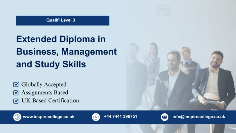 Qualifi Level 3 Extended Diploma in Business, Management and Study Skills