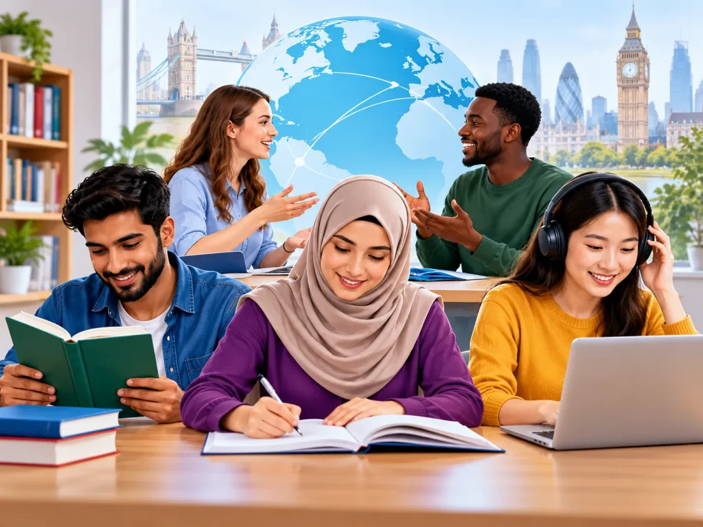 Multicultural English Learning Classroom
