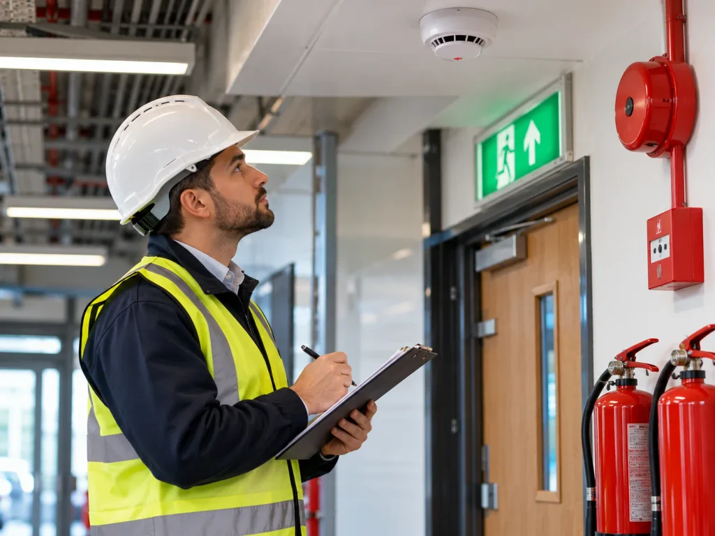 Fire Safety Inspection in Progress