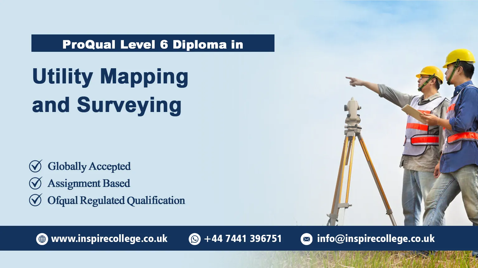 ProQual Level 6 Diploma in Utility Mapping and Surveying