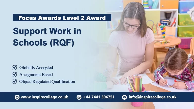 Focus Awards Level 2 Award in Support Work in Schools (RQF)