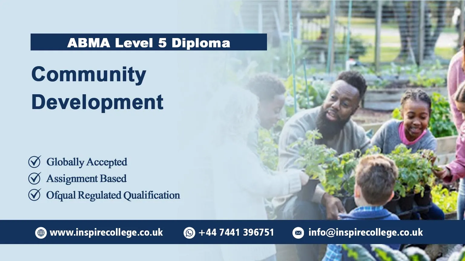 ABMA Education Level 5 Diploma in Community Development (RQF)