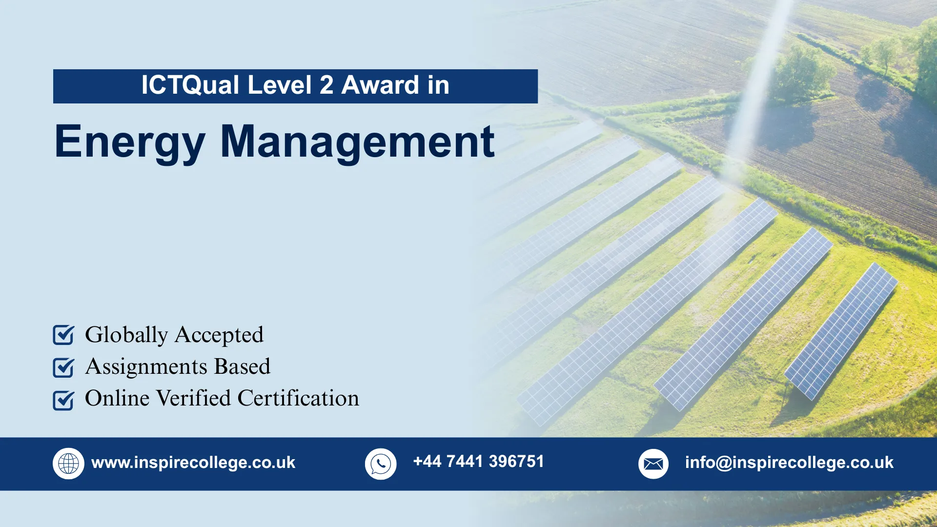 ICTQual Level 2 Award in Energy Management 1 ICTQual Level 2 Award in Energy Management
