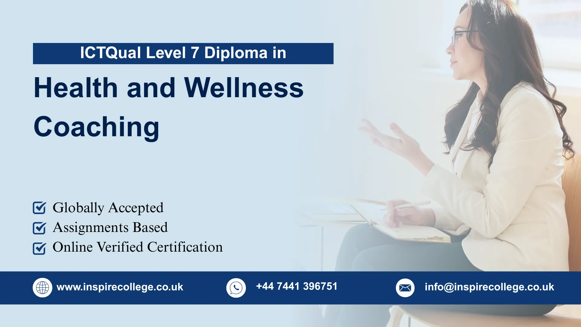 ICTQual Level 7 Diploma in Health and Wellness Coaching
