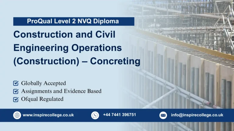 ProQual Level 2 NVQ Diploma in Construction and Civil Engineering Operations (Construction) – Concreting