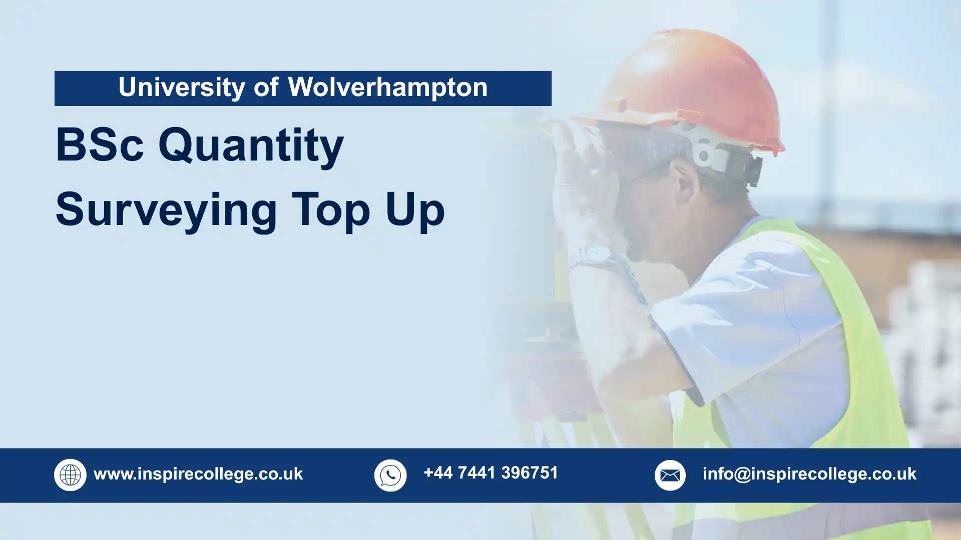 University of Wolverhampton BSc Quantity Surveying Top Up