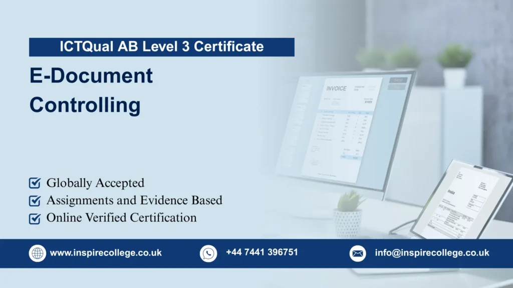 ICTQual AB Level 3 Certificate in E-Document Controlling