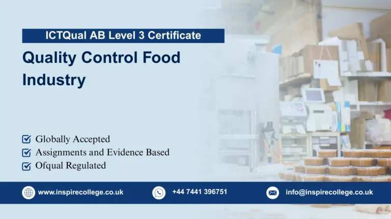 ICTQual AB Level 3 Certificate in Quality Control Food Industry