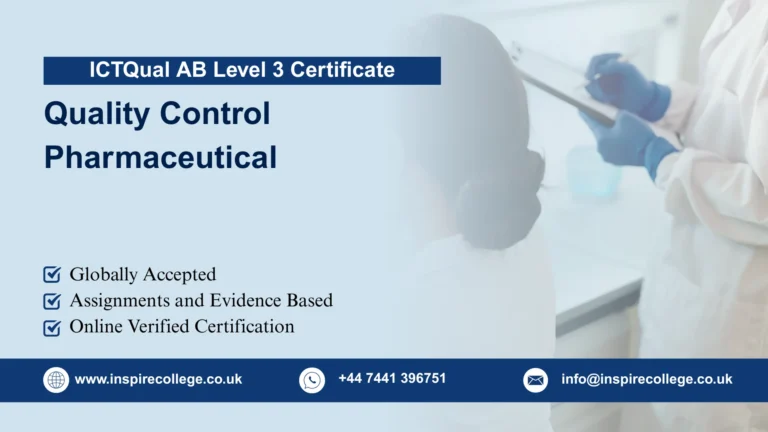 ICTQual AB Level 3 Certificate in Quality Control Pharmaceutical