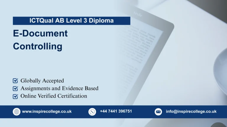 ICTQual AB Level 3 Diploma in E-Document Controlling