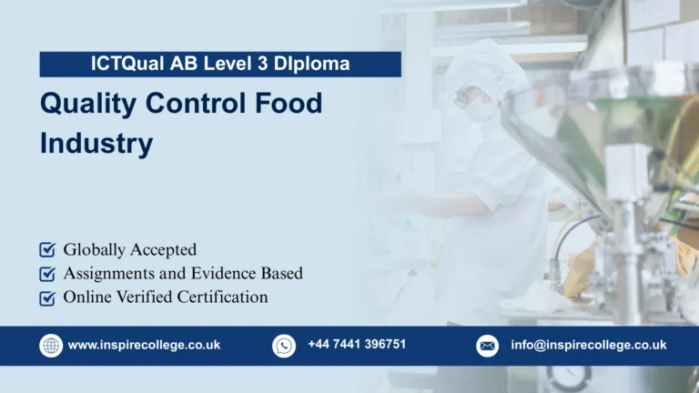 ICTQual AB Level 3 Diploma in Quality Control Food Industry