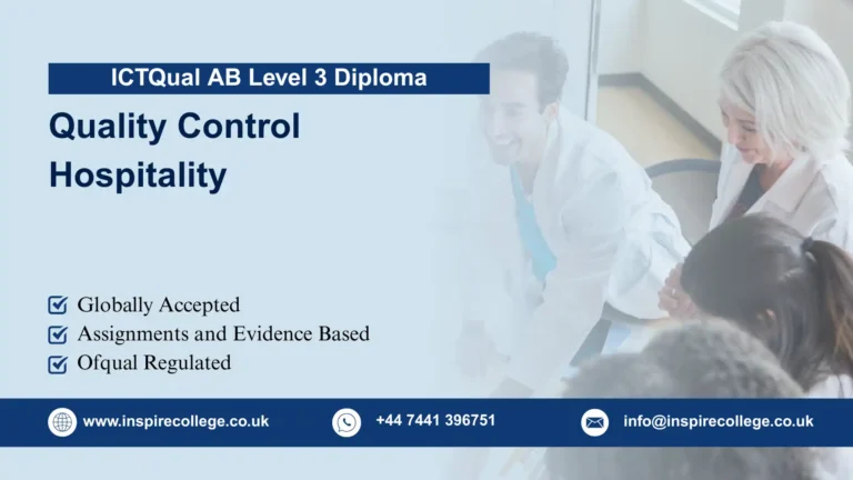 ICTQual AB Level 3 Diploma in Quality Control Hospitality