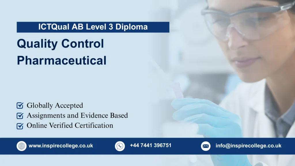 ICTQual AB Level 3 Diploma in Quality Control Pharmaceutical