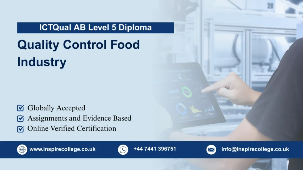 ICTQual AB Level 5 Diploma in Quality Control Food Industry
