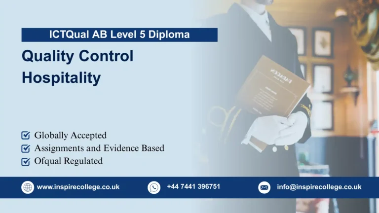 ICTQual AB Level 5 Diploma in Quality Control Hospitality