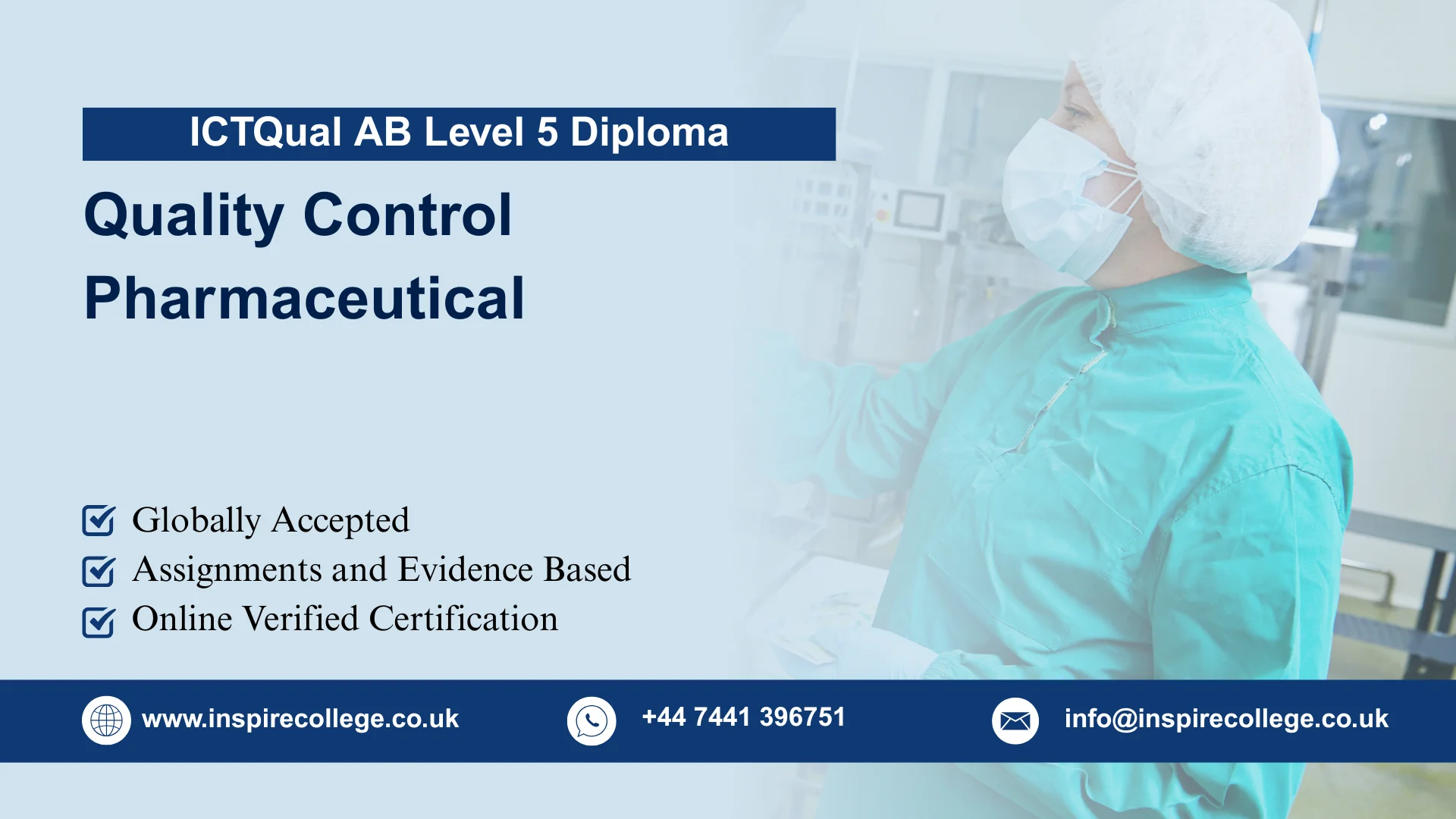 ICTQual AB Level 5 Diploma in Quality Control Pharmaceutical
