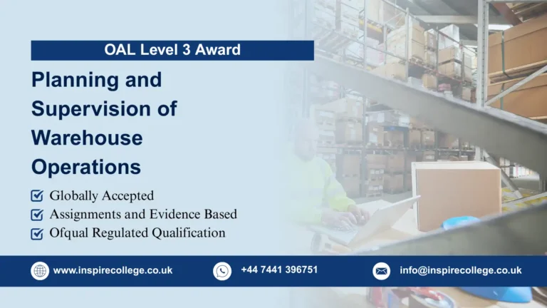 OAL Level 3 Award in Planning and Supervision of Warehouse Operations