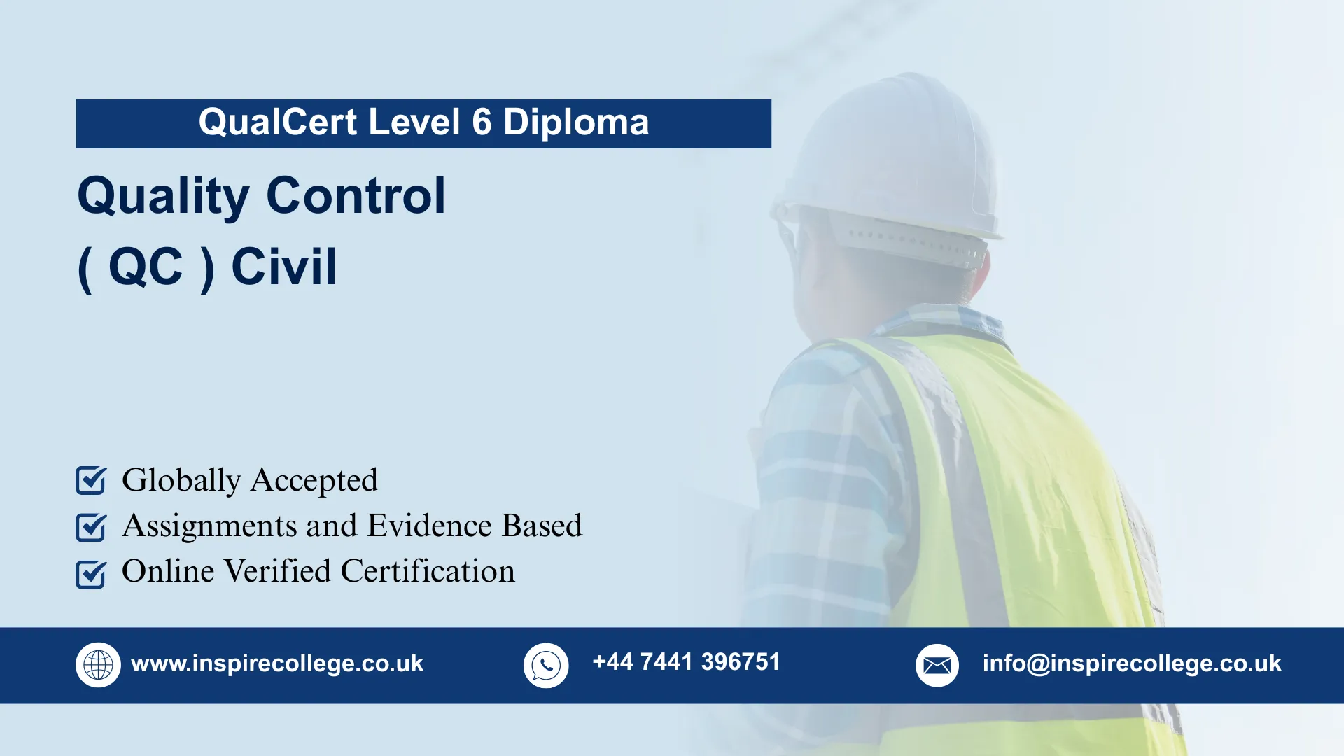 QualCert Level 6 Diploma in Quality Control (QC) Civil