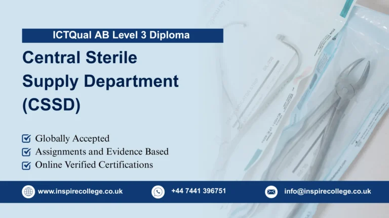ICTQual AB Level 3 Diploma in Central Sterile Supply Department (CSSD)