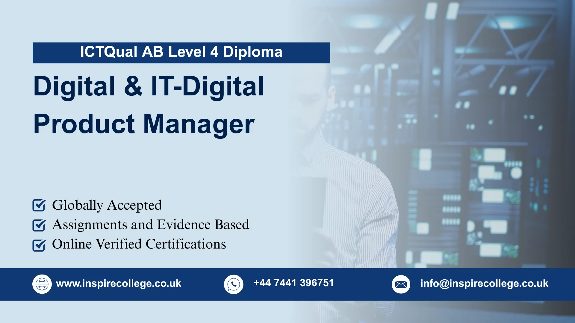ICTQual AB Level 4 Diploma in Digital & IT-Digital Product Manager 1 ICTQual AB Level 4 Diploma in Digital & IT-Digital Product Manager