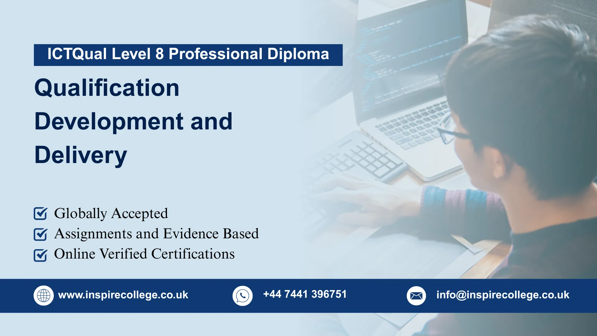 ICTQual Level 8 Professional Diploma in Qualification Development and Delivery