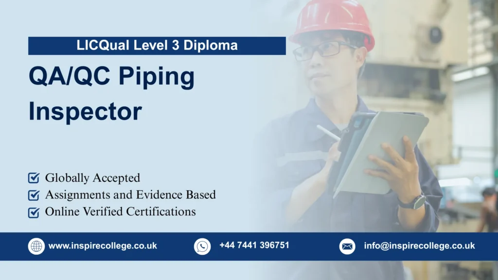 LICQual Level 3 Diploma in QA/QC Piping Inspector