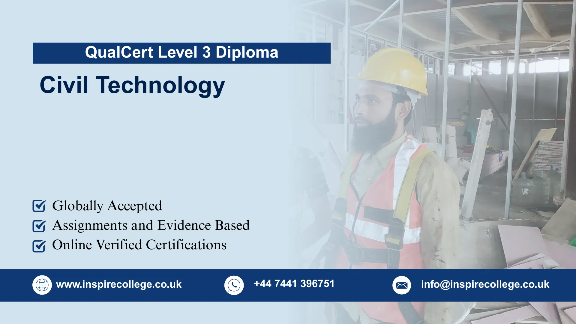 QualCert Level 3 Diploma in Civil Technology 1 QualCert Level 3 Diploma in Civil Technology